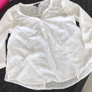 American eagle silk blouse